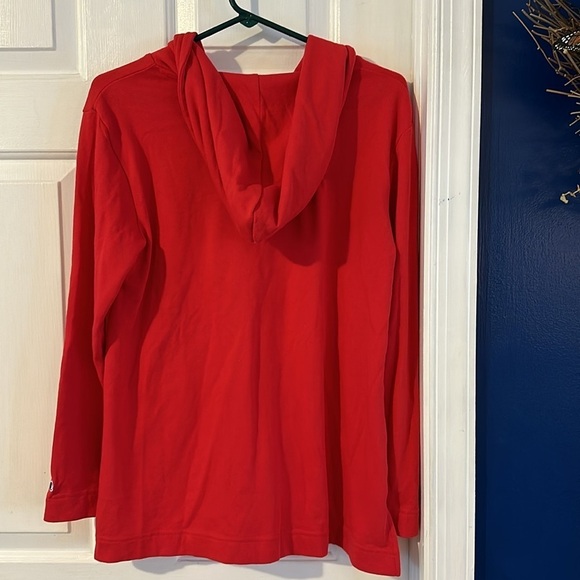 Women’s Champion Ohio State Button Up V Neck Hooded Cotton Blend Pullover Sz M - Picture 7 of 8